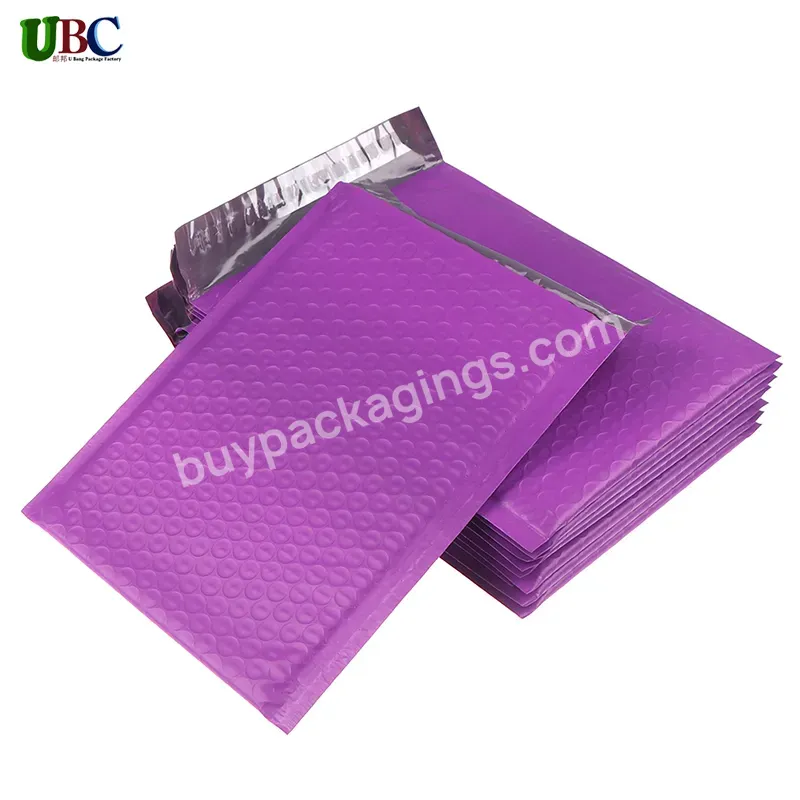 Express Courier Bags Matte Poly Purple Bubble Mailer Padded Envelop For Package - Buy Bubble Mailers Large,Cream Poly Bubble Mailer,4x8 Polly Bubble Mailers.