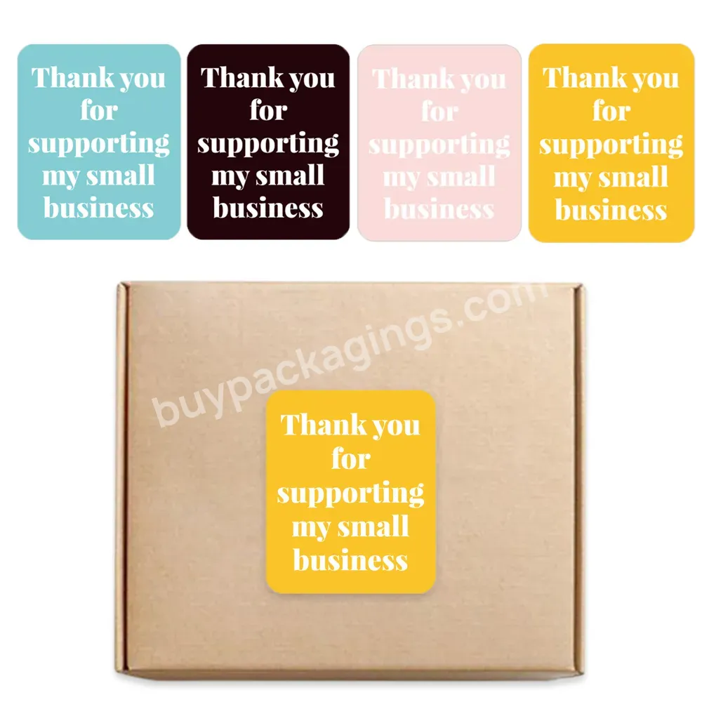 Express Custom Personalized Brand Logo Thank You Sealing Packaging Label Sticker Printing For Supporting My Small Business