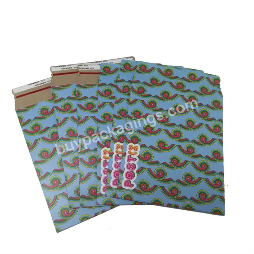 Express Envelope Bag Rigid Paperboard Mailers Flat Paperboard Envelopes Photography Mailer Large Size Peel And Seal