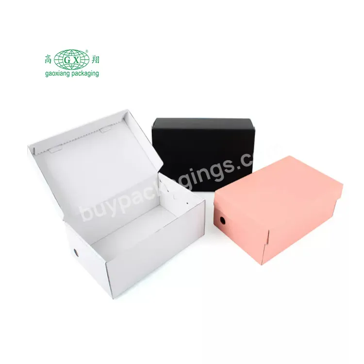 Exquisite Custom Clothing Packaging With Lid Gift Box Carton Package Shoe Packaging Box Corrugated Carton