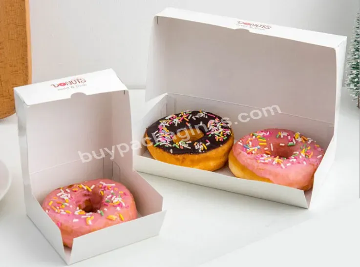 Exquisite Disposable Recyclable Kraft Paper Cake Box Donut Paper Packaging Box