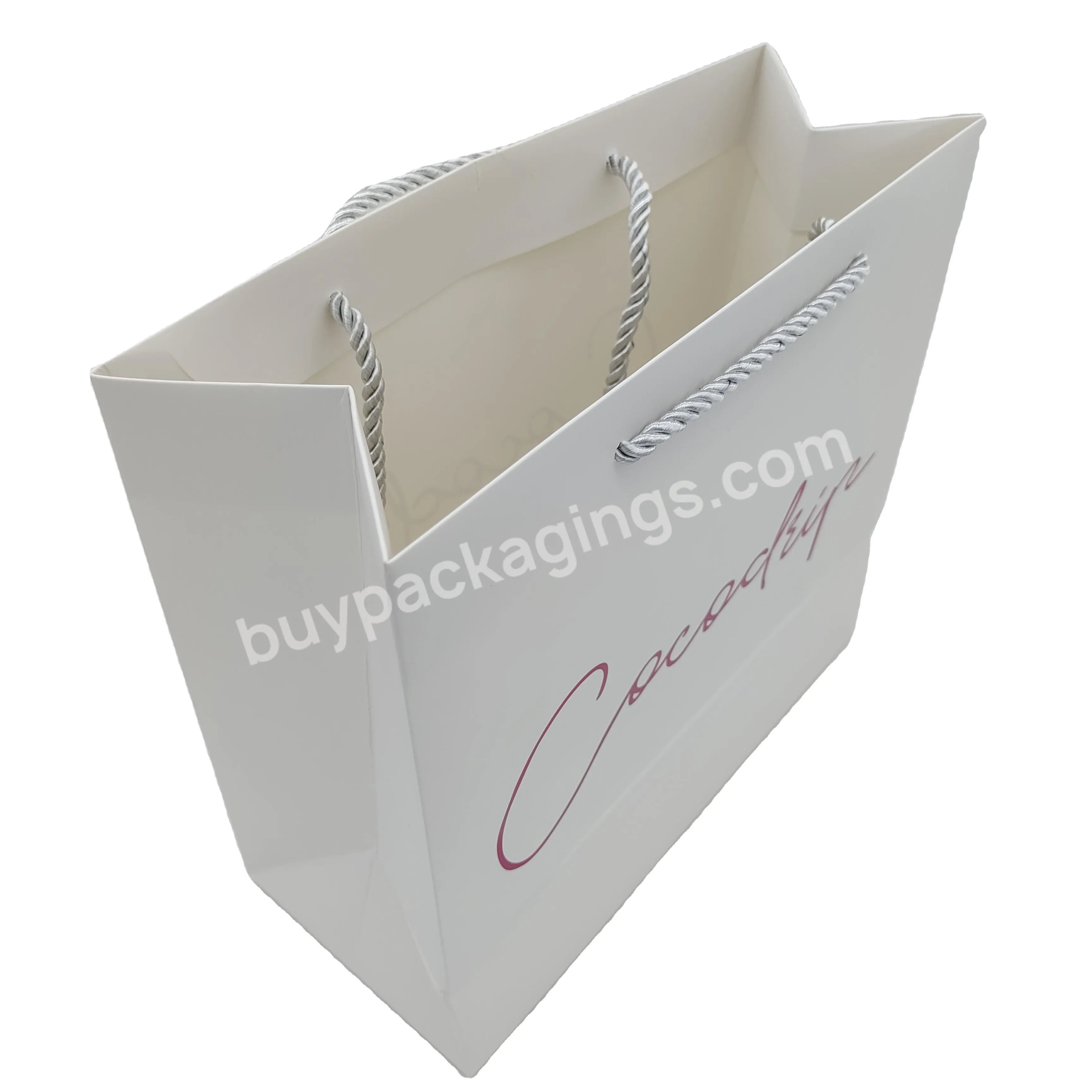Exquisite Gift Packaging Coated Art Paper Recyclable Small Cosmetic Laminated Bags For Nail Art Equipment