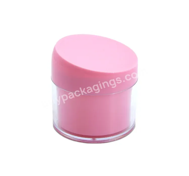 Facial Cream Containers Thick Wall Plastic Lip Scrub Jar 200g Plastic Jar Pink Cosmetic Jar With Lids