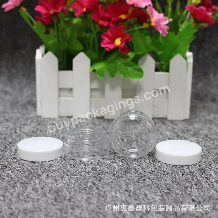 Factory 10ml Pet Plastic Jar Wide Mouth Bottle Cream Bottle Cosmetic Packaging Eye Cream Container - Buy Pet Plastic Jar,Plastic Cosmetic Bottle,Pet Plastic Cream Jar.