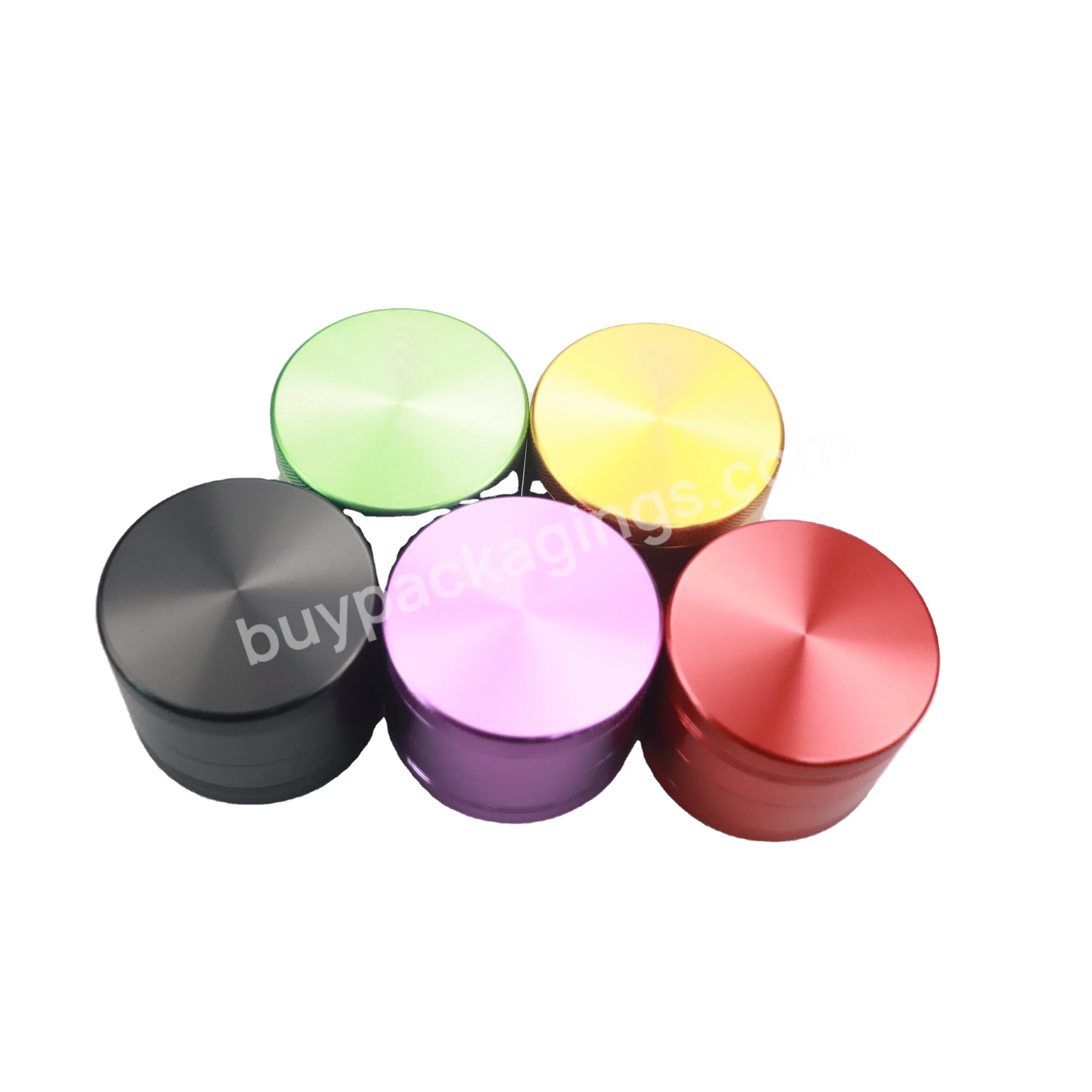 Factory 40mm 4 Layers Metal Grinder Customized Spice Crusher Aluminum Herb Smoking Grinder