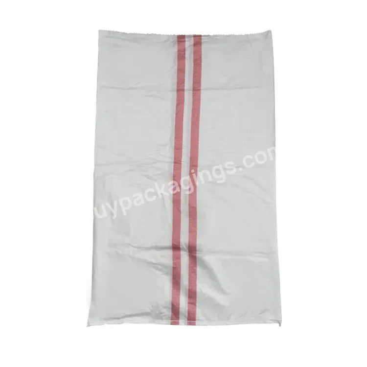 Factory Agriculture Package Plastic 50kg 25kg For Flour Rice Grain Tapioca Pp Woven Bag