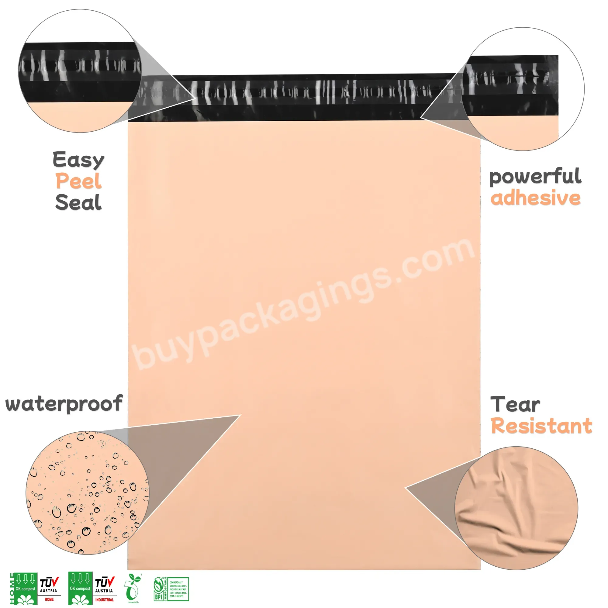 Factory Biodegradable Mailing Shipping Bag Self Sealing 9x12 Poly Mailers Plastic Free Shipping's Items Bag