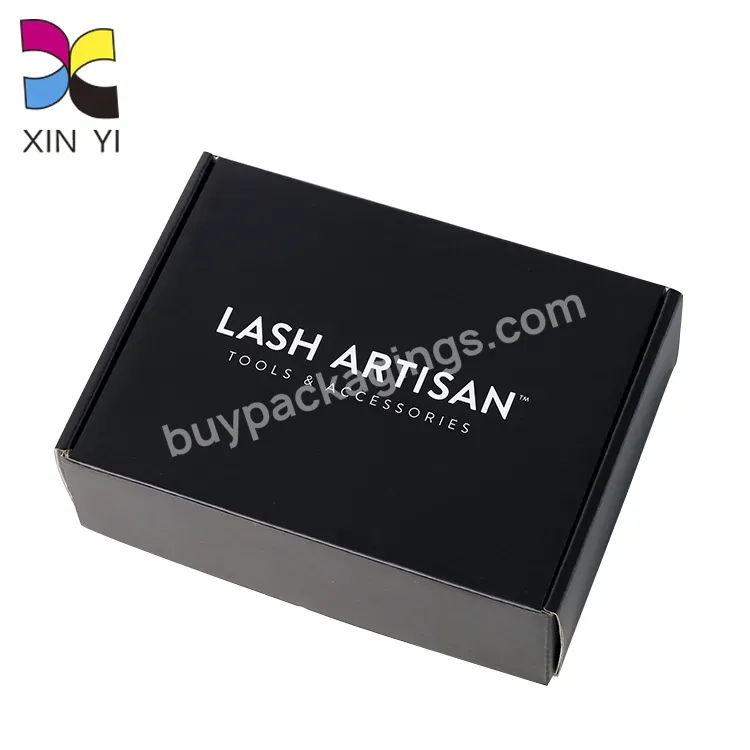 Factory Box Manufacturer Custom Logo Printed Flat Pack Accessories Lashes Packaging Box