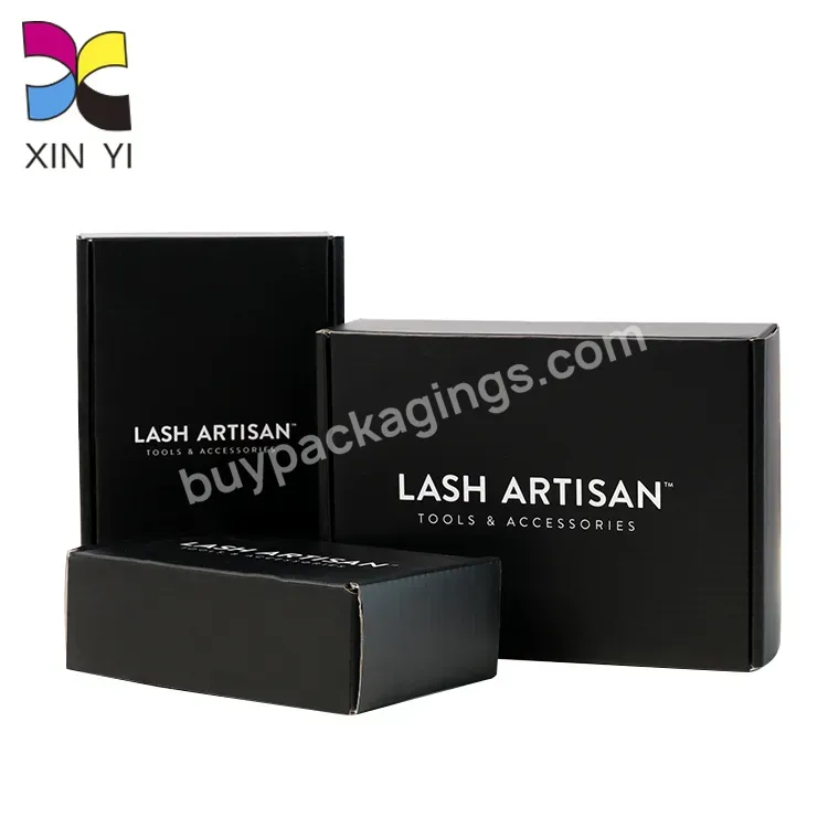 Factory Box Manufacturer Custom Logo Printed Flat Pack Accessories Lashes Packaging Box
