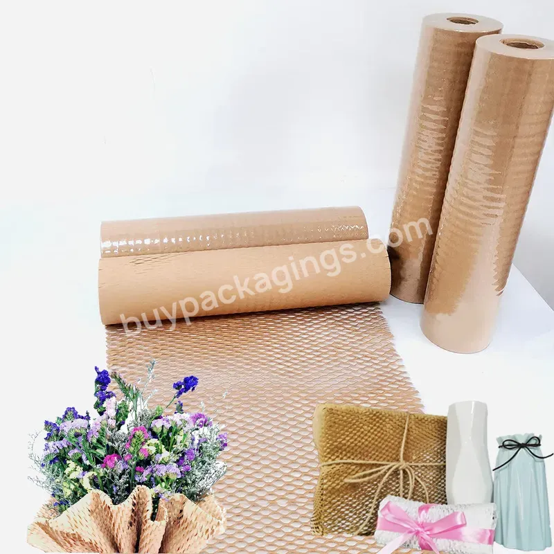 Factory Bulk Sale Eco Friendly Honeycomb Paper Honeycomb Cushioning Wrap Paper For Gift