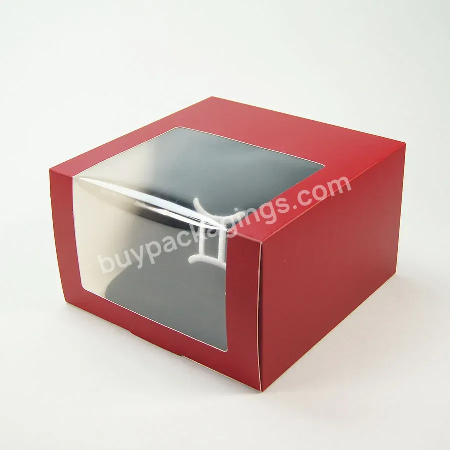 Factory Cheap Custom Design Baseball Hat Mail Gift Packaging Card Clasp Paper Box With Pvc Transparent Window