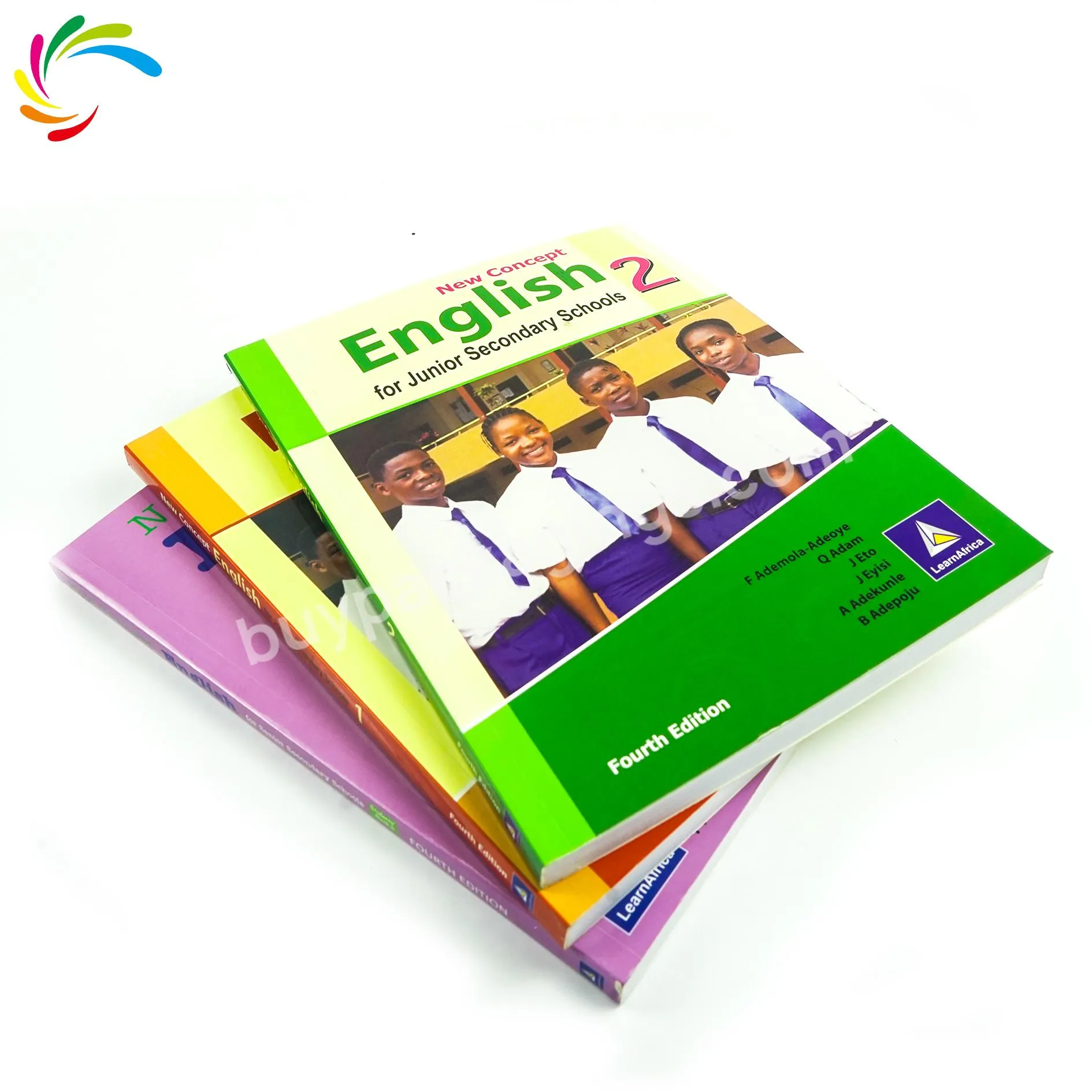 Factory cheap custom full color African English textbooks for junior high school mathematics education popular sales book.