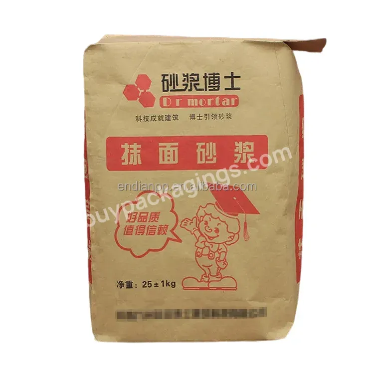 Factory Cheap Price 25kg 50kg Paper Sack Kraft Paper Cement Bags