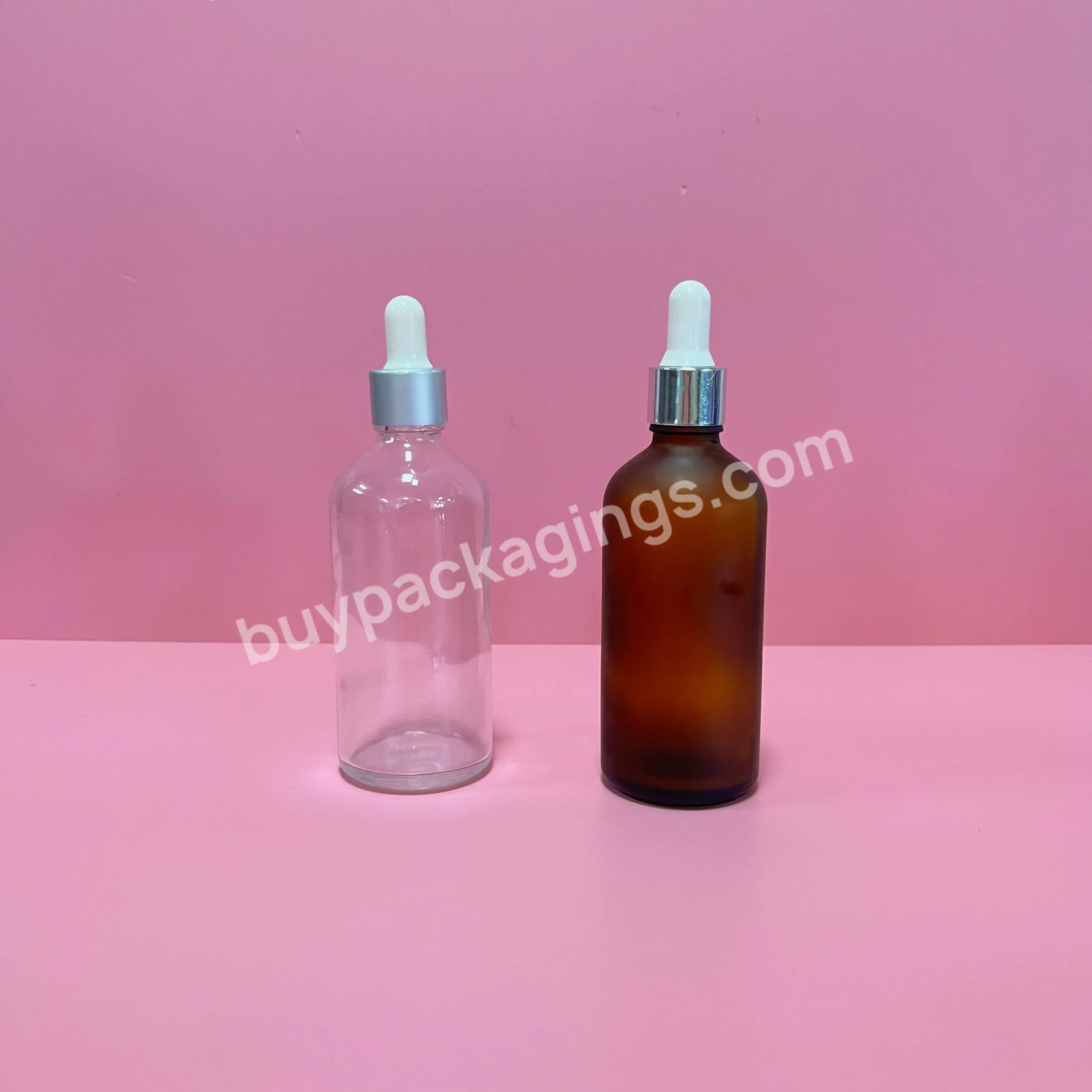 Factory Cheap Small 5ml 10ml 15ml 20ml 30ml Clear Transparent Amber Custom Serum Round Glass Bottles With Plastic Rubber Lid