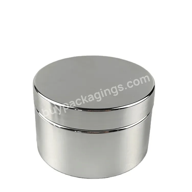 Factory Cosmetic 30g 50g 80g Uv Metallic Silver Color Cream Jar Skin Care Cream Container