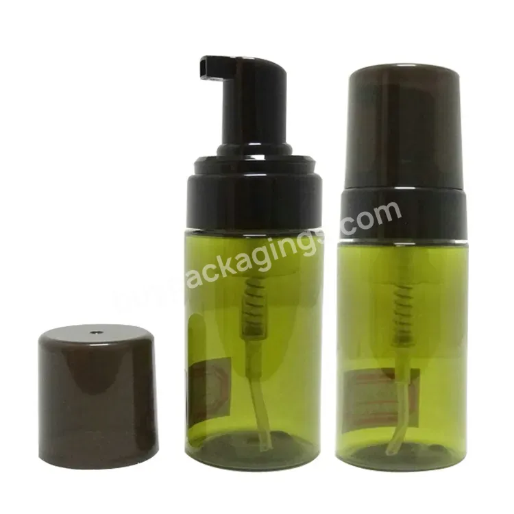 Factory Custom 30ml 50ml 60ml 100ml 150ml 200ml Pet Green Soap Foam Pump Bottles With Foam Pump And Cap