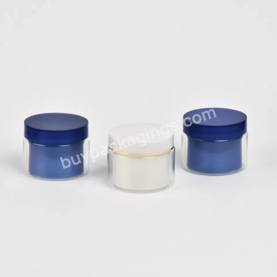Factory Custom 30ml 50ml Ps Frosted Orange Cosmetic Packaging Face Cream Container Body Lotion Cream Jar