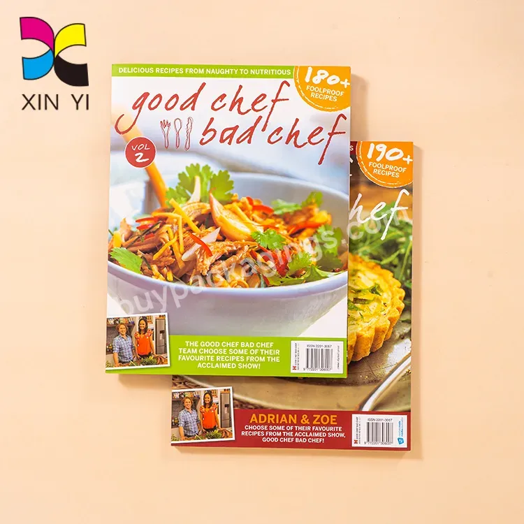 Factory Custom Book Printing Paperback Vegan Cook Books Book Printing Services