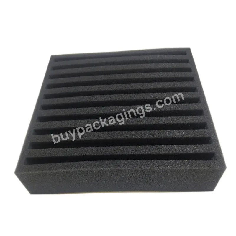 Factory Custom Cnc Milled Molded Die Cut Epe Eva Pu Foam Packaging Insert Box Of Sponge