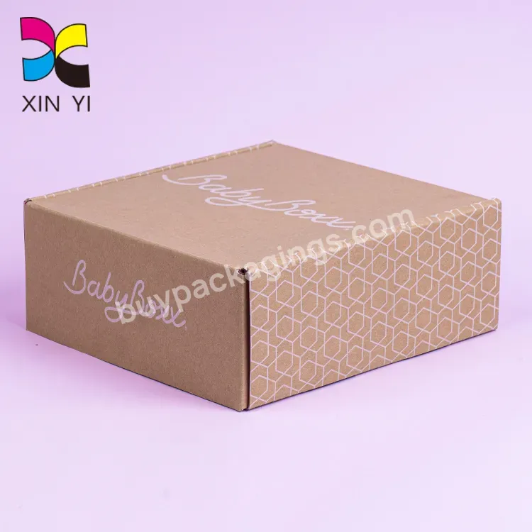 Factory Custom Eco Friendly Brown Kraft Paper Box Corrugated Shipping Packaging Box For Product