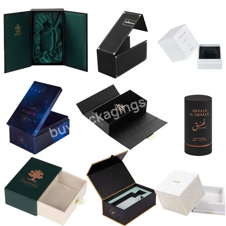 Factory Custom Exclusive Design Perfume Bottle Packaging 50ml 100ml Wholesale Premium Empty Luxury Perfume Glass Bottle Box