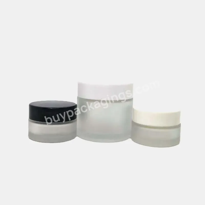 Factory Custom Face Glass Cream Jar 20ml 30ml 50ml 100ml Clear Empty Luxury Glass Cosmetic Jar - Buy Matte Jar For Creams,Cream Jar 50g,Cream Packaging Jar.