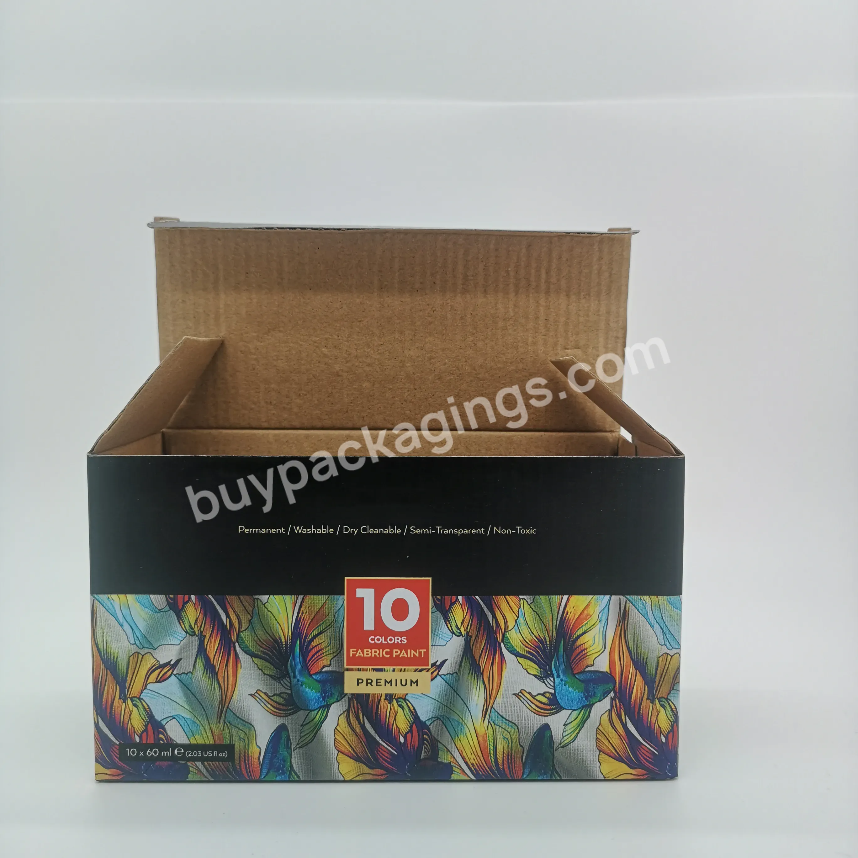 Factory Custom Folding Cosmetic Electronic Data Cable Earphone Corrugated Cardboard Packaging Box