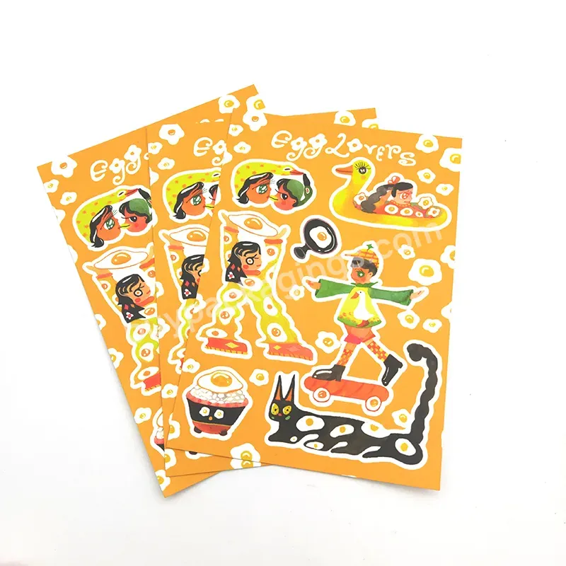 Factory Custom Kiss Cut Vinyl Waterproof Sticker Sheet Printing A4 - Buy Sticker Sheet Printing,Kiss Cut Sticker,Sticker Kiss Cut.