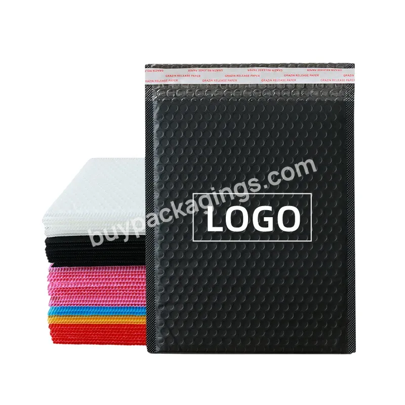 Factory Custom Logo Bubble Mailers Eco Friendly Color Shipping Packaging Bag Poly Bubble Mailer Padded Envelope With Logo