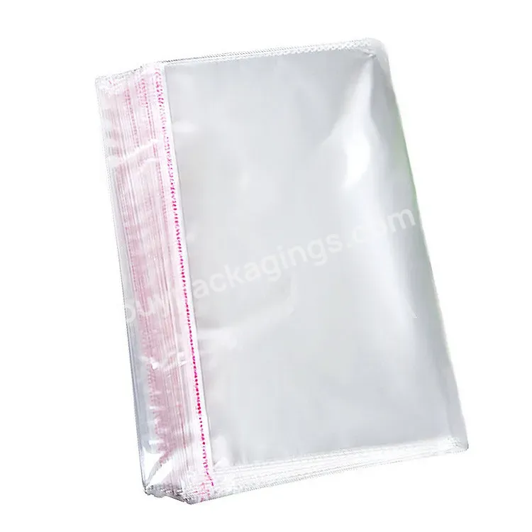 Factory Custom Logo Clothing Package Plastic Self Adhesive Seal Resealable Opp Transparent Cellophane Bags