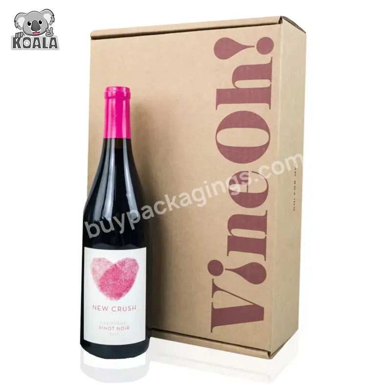 Factory Custom Logo Hot Sale Retail High Quality Flat Pack Wine Boxes Packing