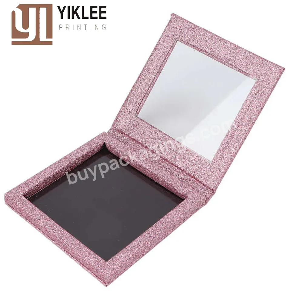 Factory Custom Logo Paper Boxes Empty Magnetic Makeup Palette Blush Pressed Plate Paper Eyeshadow Plate For Women For Diy Making