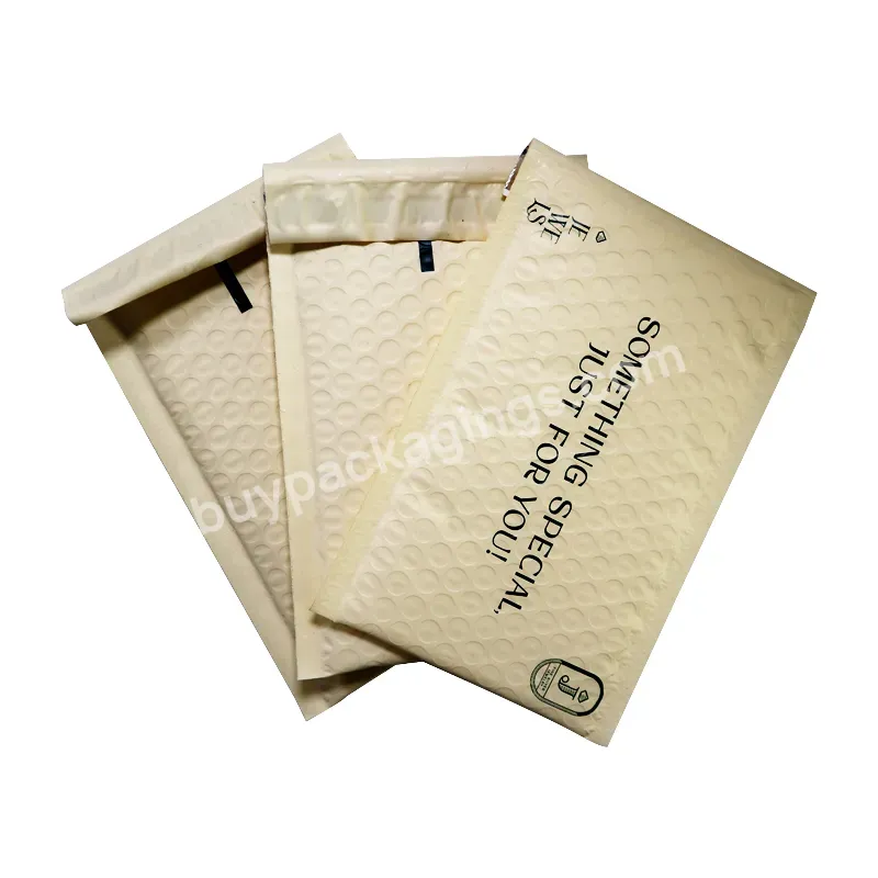 Factory Custom Logo Printed Strong Adhesive Bubble Mailer Envelope Packaging Shipping Envelope Ecofriendly