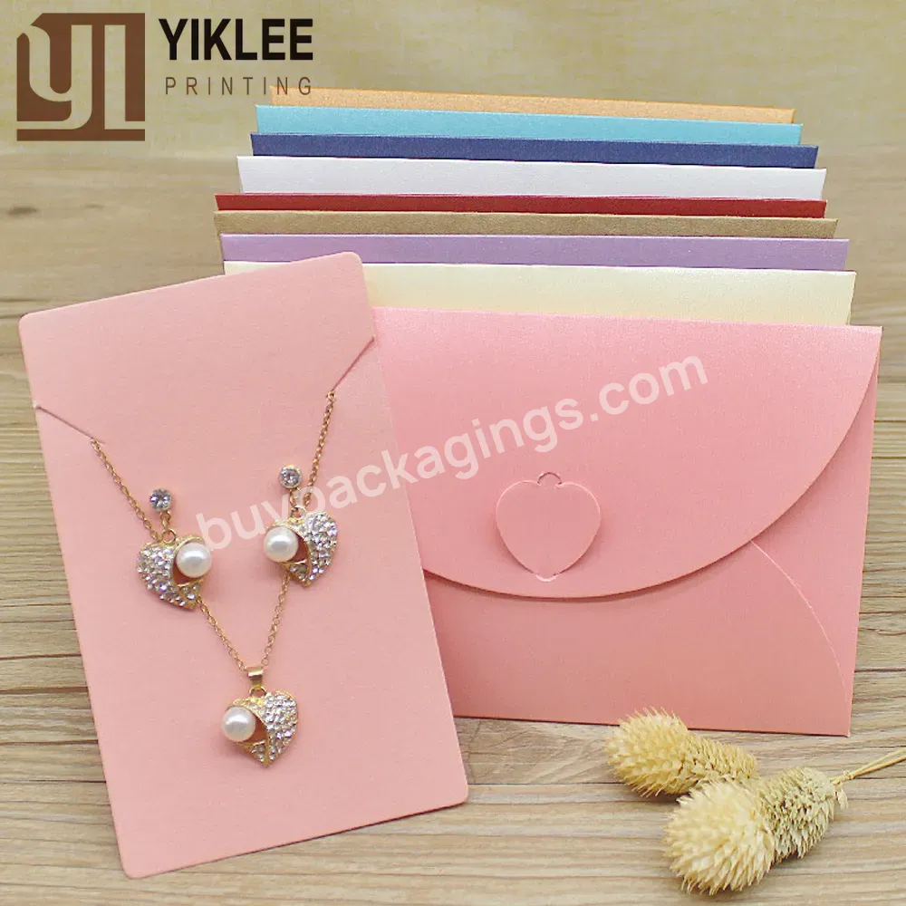 Factory Custom Logo Wedding Favors Package Necklace Earring Card Paper Gift Package Box 10*15cm Pink Jewelry Box Paper Envelops - Buy 10*15cm Pink Jewelry Box Paper Envelops,Necklace Earring Card Paper Gift Package Box,Factory Custom Logo Wedding Fav