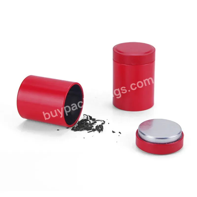 Factory Custom Metal Aluminum Sealed Cans Mini Tea Can Leaf Tea Cylinder Tea Tin Canisters Coffee Can