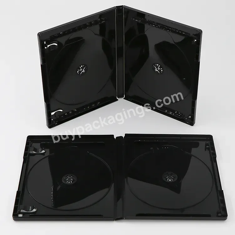 Factory Custom New Official Viva Elite 2 Discs Plastic Cd Disk Box Plastic 4k Dvd Holder