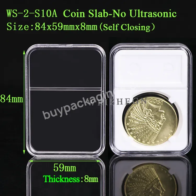 Factory Custom Oem Odm Graded Collection Coins Holder Slab Ngc Custom Coins Slab Capsule Pccb Display Coin Case