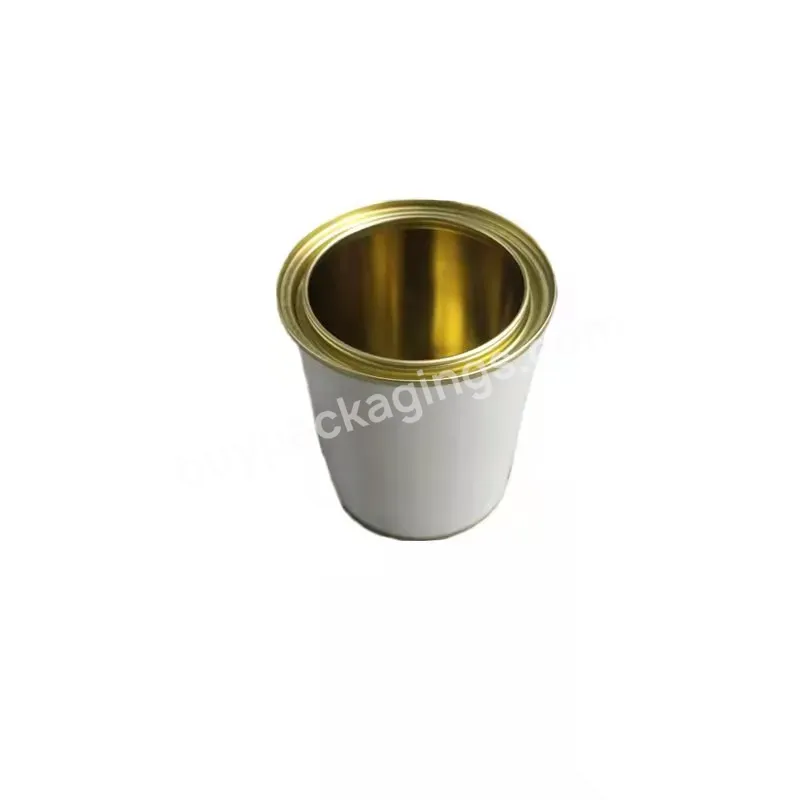 Factory Custom Printed Empty Small Round Metal Containers Candle Tin Jar With Lid 2 4 6 8 Oz Metal Tin Can For Candles