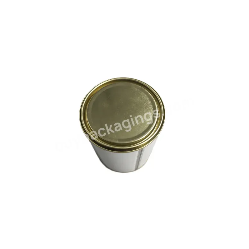 Factory Custom Printed Empty Small Round Metal Containers Candle Tin Jar With Lid 2 4 6 8 Oz Metal Tin Can For Candles