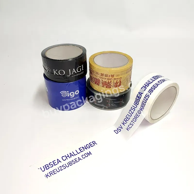 Factory Custom Printed Packing Tape Clear Plastic Wrap Tapes With Company Logo Shipping Tape