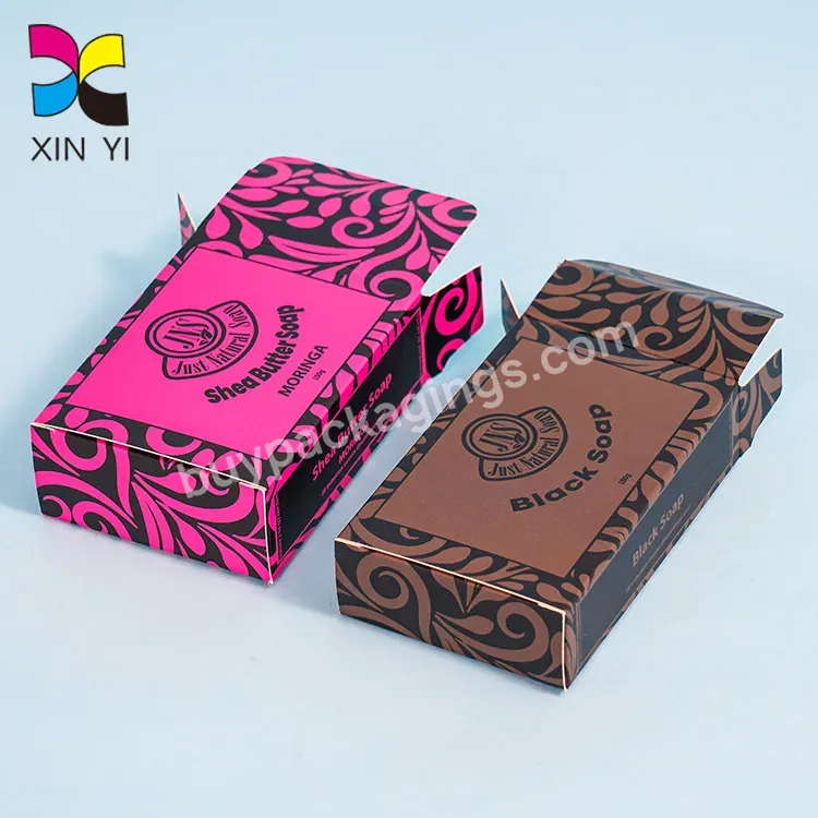Factory Custom Printing 9x6x3 Soap Box Personalized Cosmetic Soap Paper Box