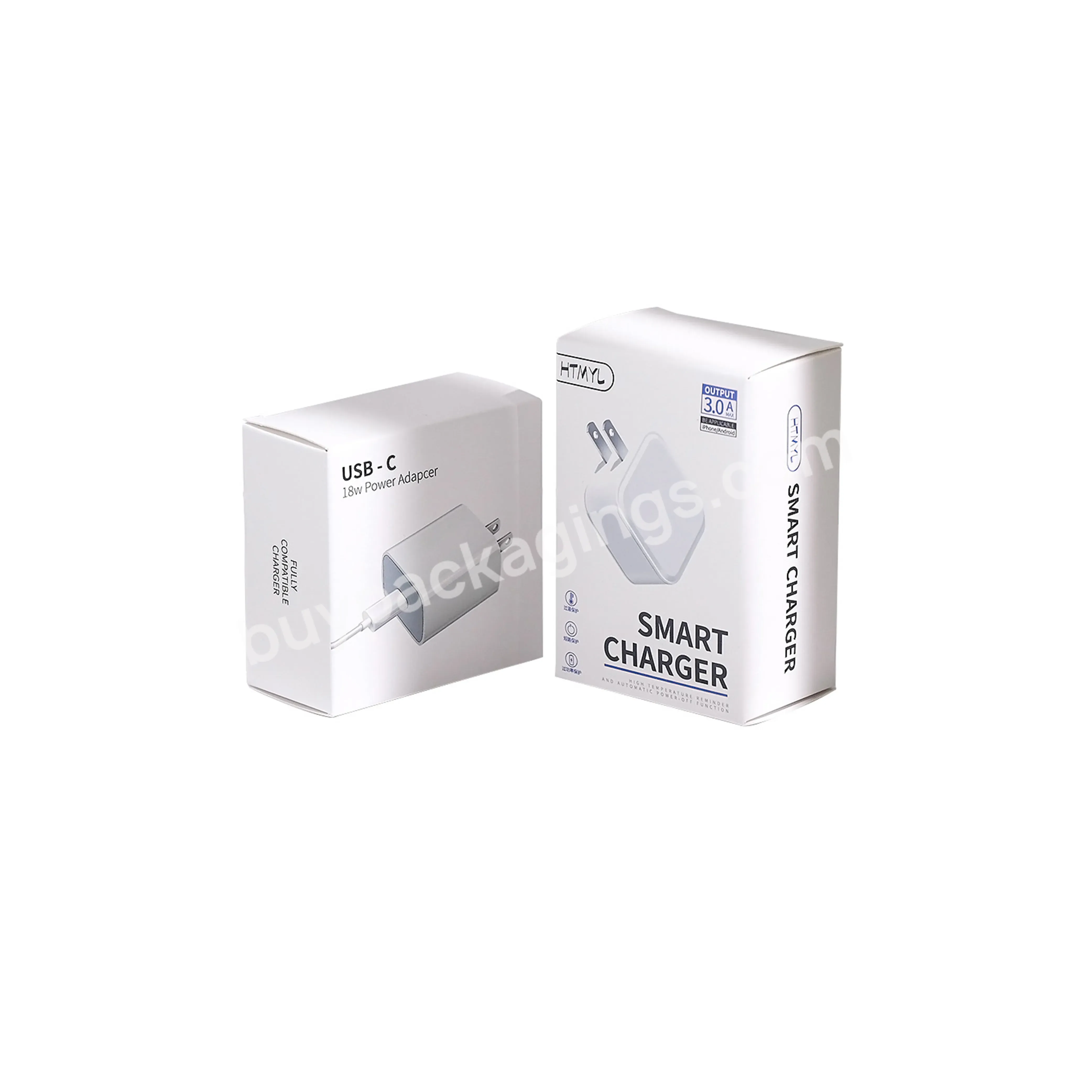 Factory Custom Printing Logo Digital Electronics Earphone Data Line Charger Packaging Box