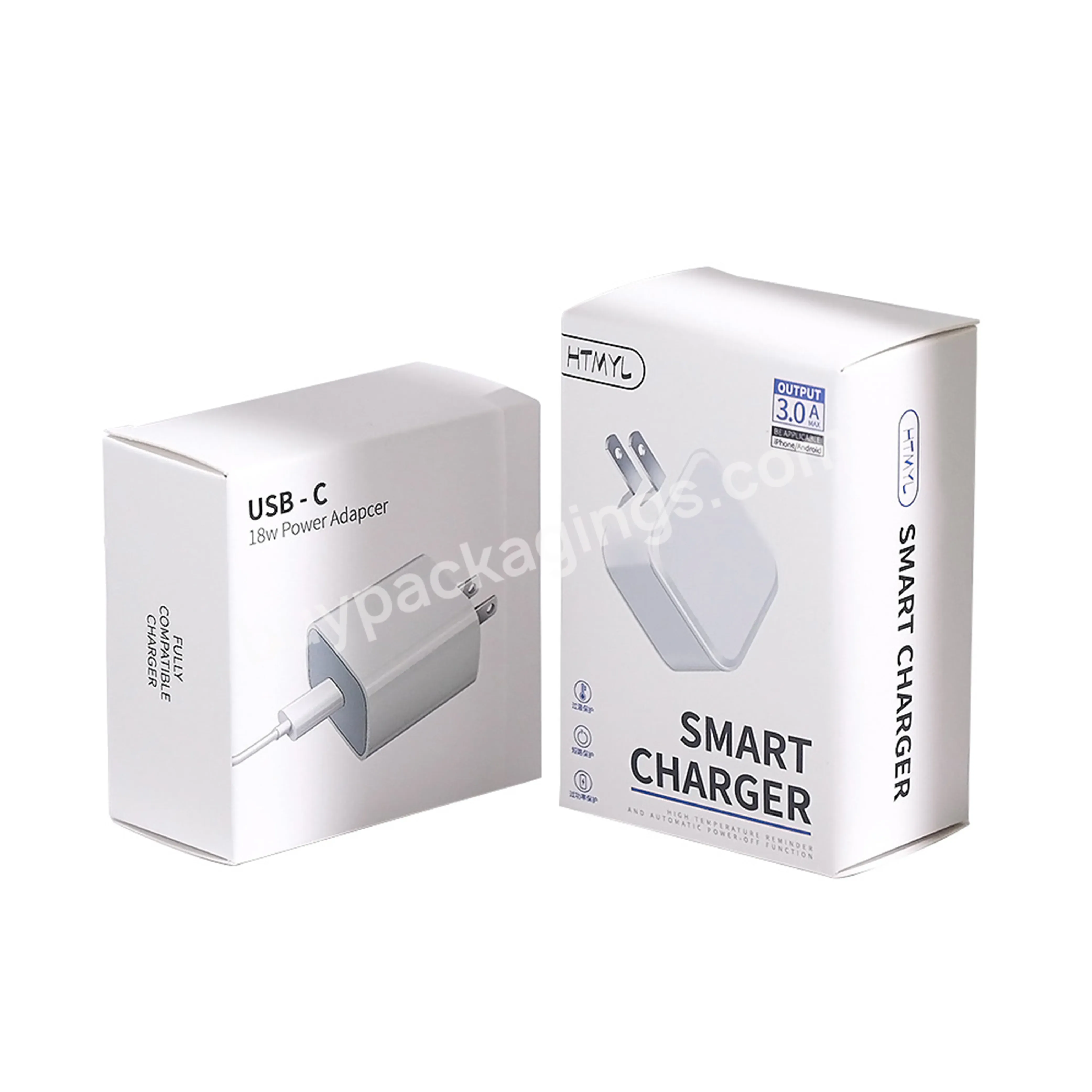 Factory Custom Printing Logo Digital Electronics Earphone Data Line Charger Packaging Box