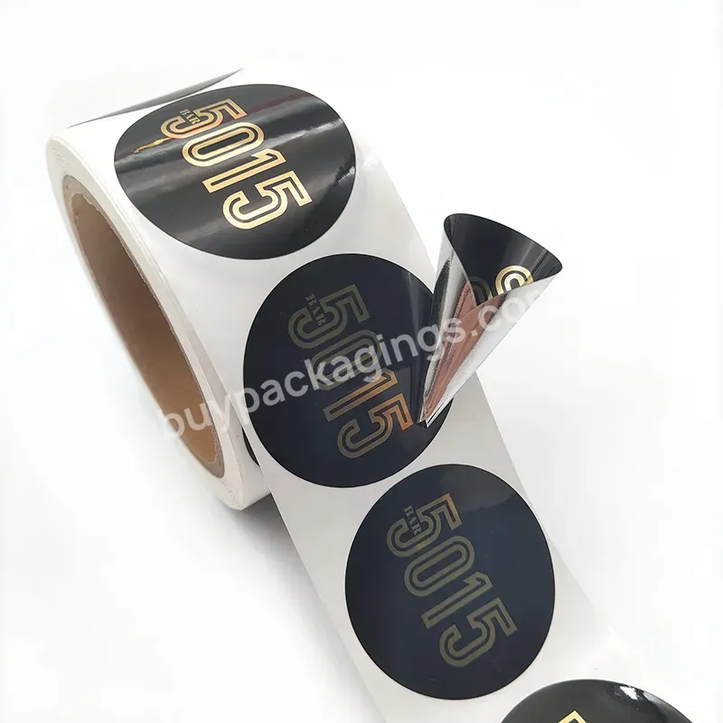 Factory Custom Self Adhesive Holographic Foil Laser Film Sticker Security Holographic Logo Sticker Label Printing