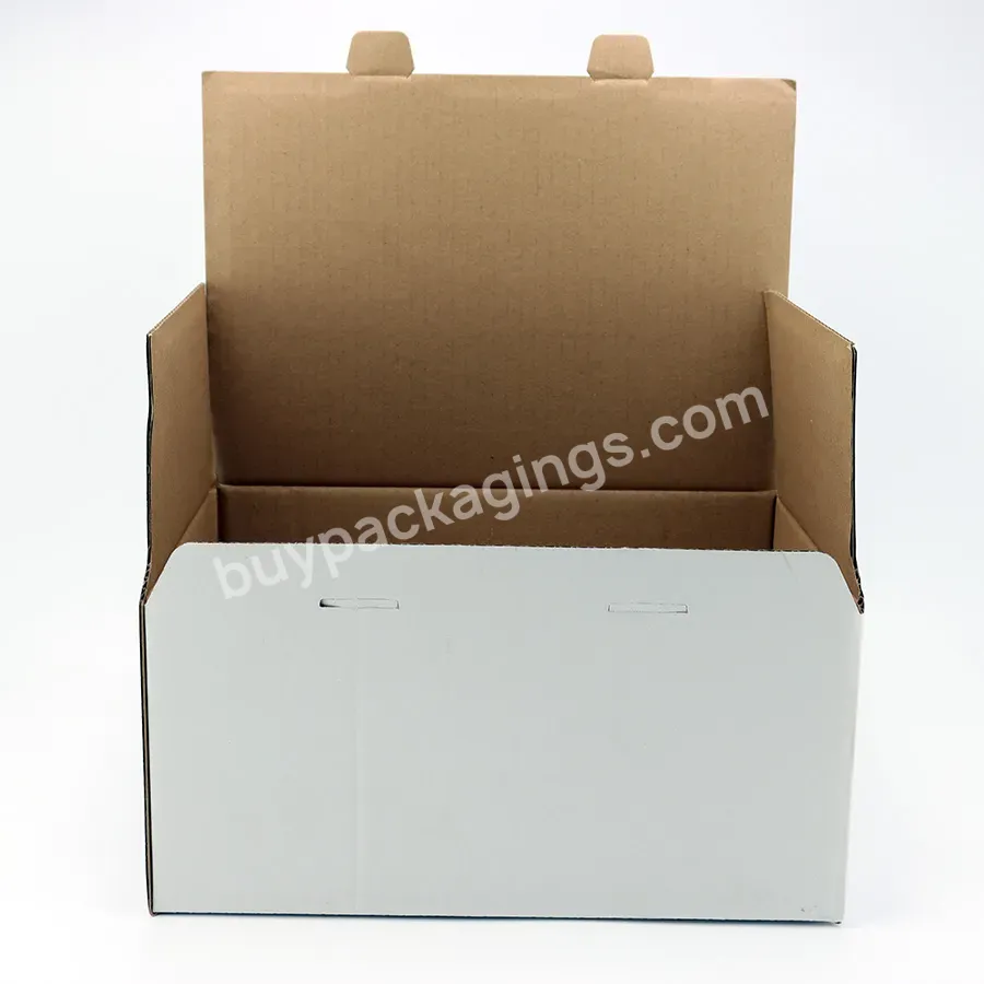 Factory Custom Size Print Corrugated Cardboard Box Easily Fold Shipping Box For Business