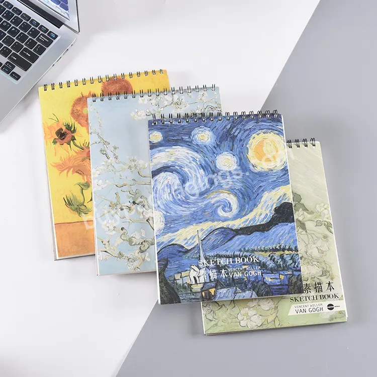 Factory Custom Sketch Books Spiral Bound Pads Drawing Kids Adults Artists Sketching Drawing Notebooks