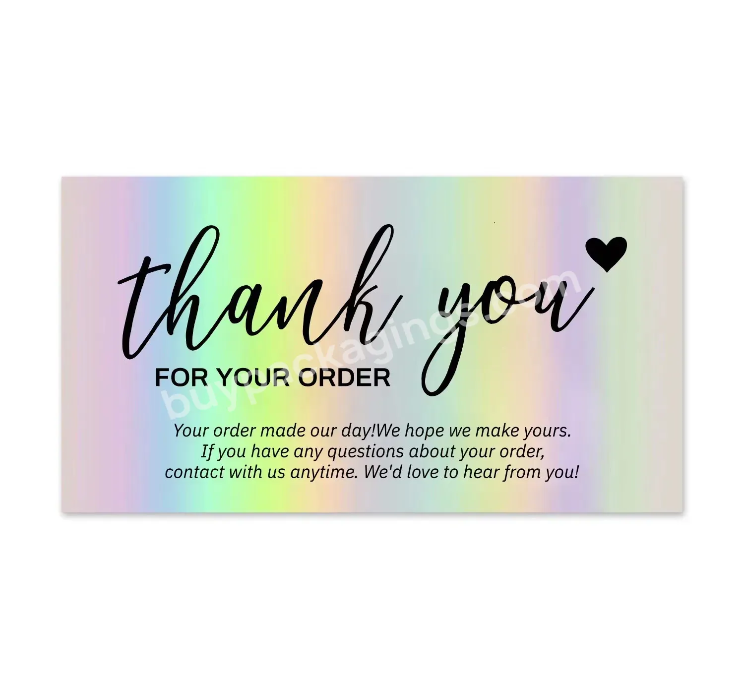 Factory Custom Thank You Cards For Small Business