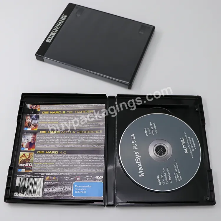 Factory Custom Viva Elite Blank Cd Case 4k Hd Uhd Replacement Plastic Dvd Hd Box