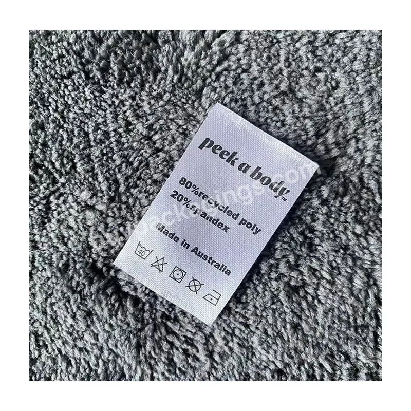 Factory Custom Washing Care Label Wash Care Printing Label For Clothing