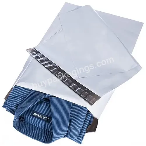 Factory Custom Waterproof Courier Clothes Shipping Package Envelope Adhesive Self 12x15.5 White Poly Mailer Bags